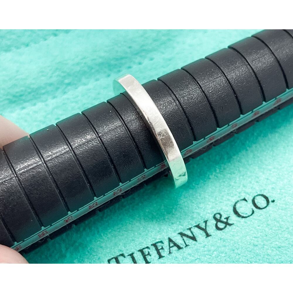 Tiffany & Co. T Square Sterling Silver Ring Size 5.25 - Picture 10 of 10